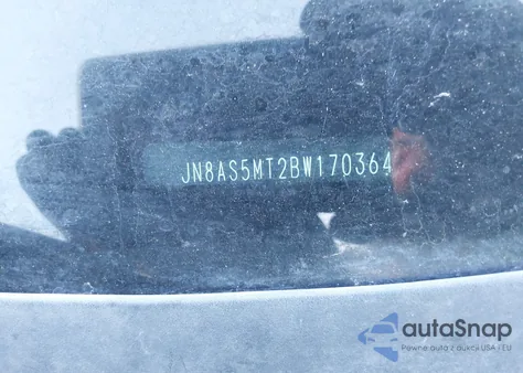 2011 Nissan Rogue Sv z USA, uszkodzony, nr VIN JN8AS5MT2BW170364